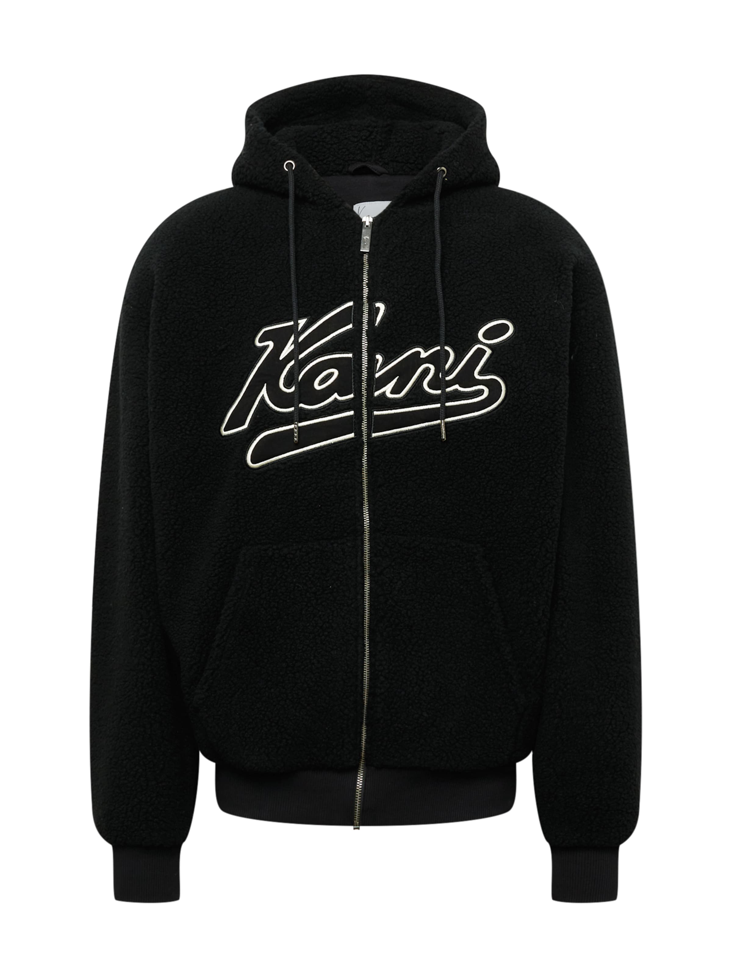 Karl Kani Sweatjakke 'Varsity' i sort: forside