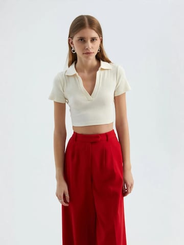 Hiccup Top 'Crop Top' – hnědá: přední strana