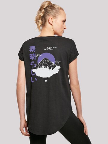 F4NT4STIC Shirt 'Mount Fuji' in Black: front