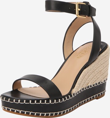 Lauren Ralph Lauren Strap sandal 'HILARIE' in Black: front