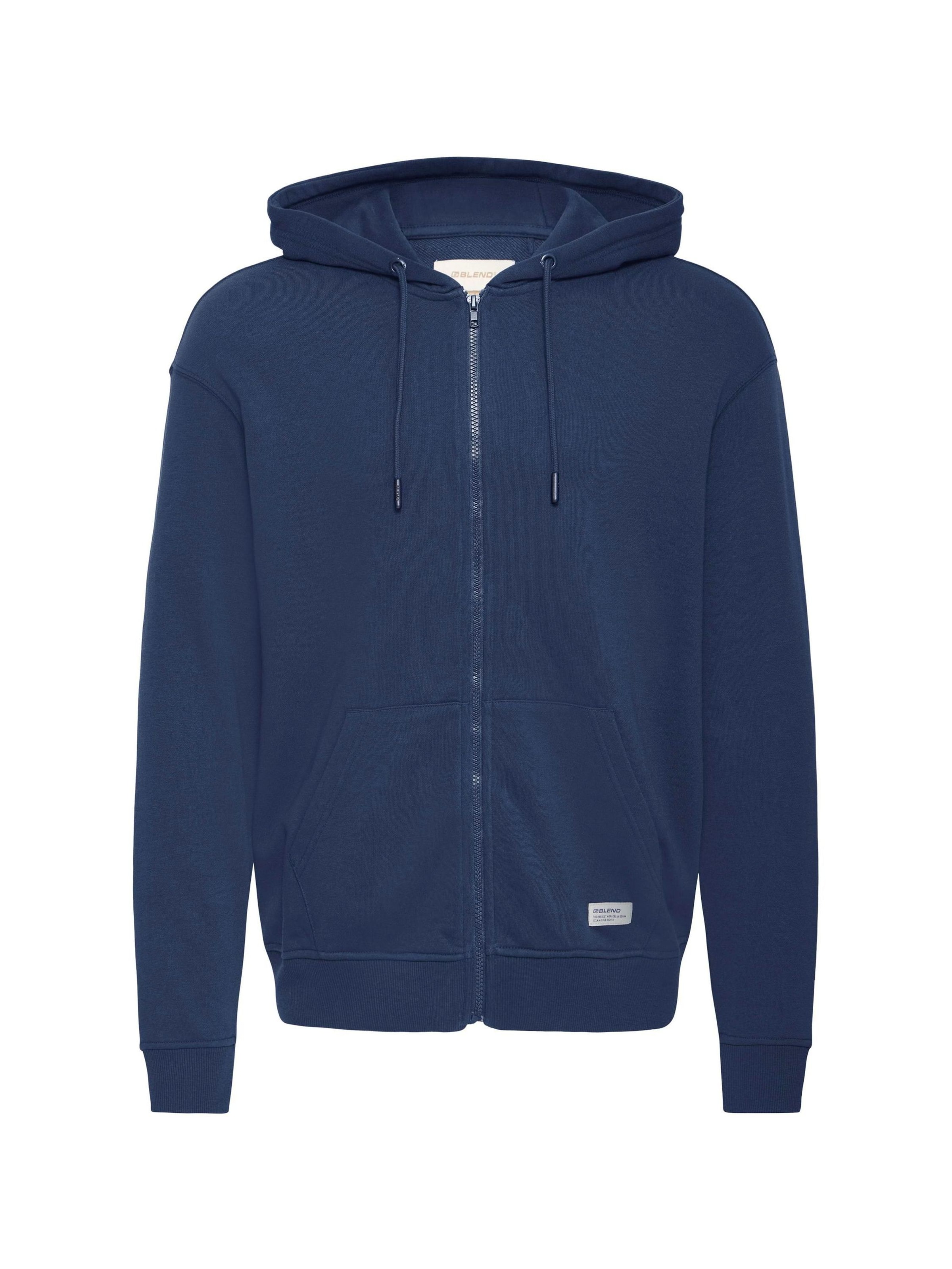 BLEND Sweatvest ' BHBrilo ' in Blauw: voorkant