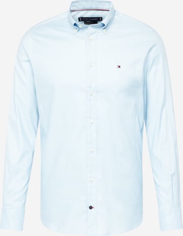 TOMMY HILFIGER - Camisa clássica 'Flex' em azul: frente