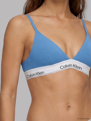 Calvin Klein Underwear Triangle Bra in Blue