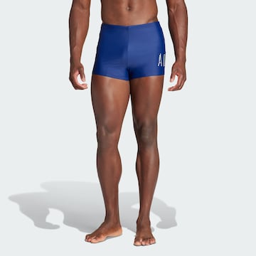 ADIDAS PERFORMANCE Athletic Swim Trunks 'Lineage' in Blue: front