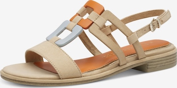 MARCO TOZZI Sandalen met riem in Beige: voorkant