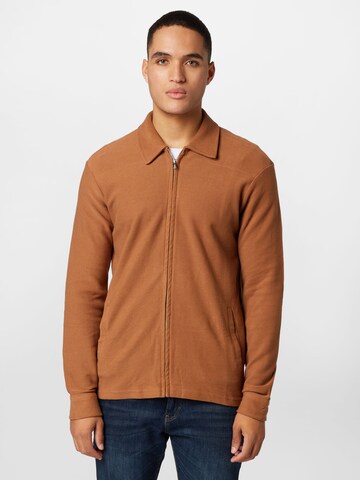 BURTON MENSWEAR LONDON Between-Season Jacket in Brown: front