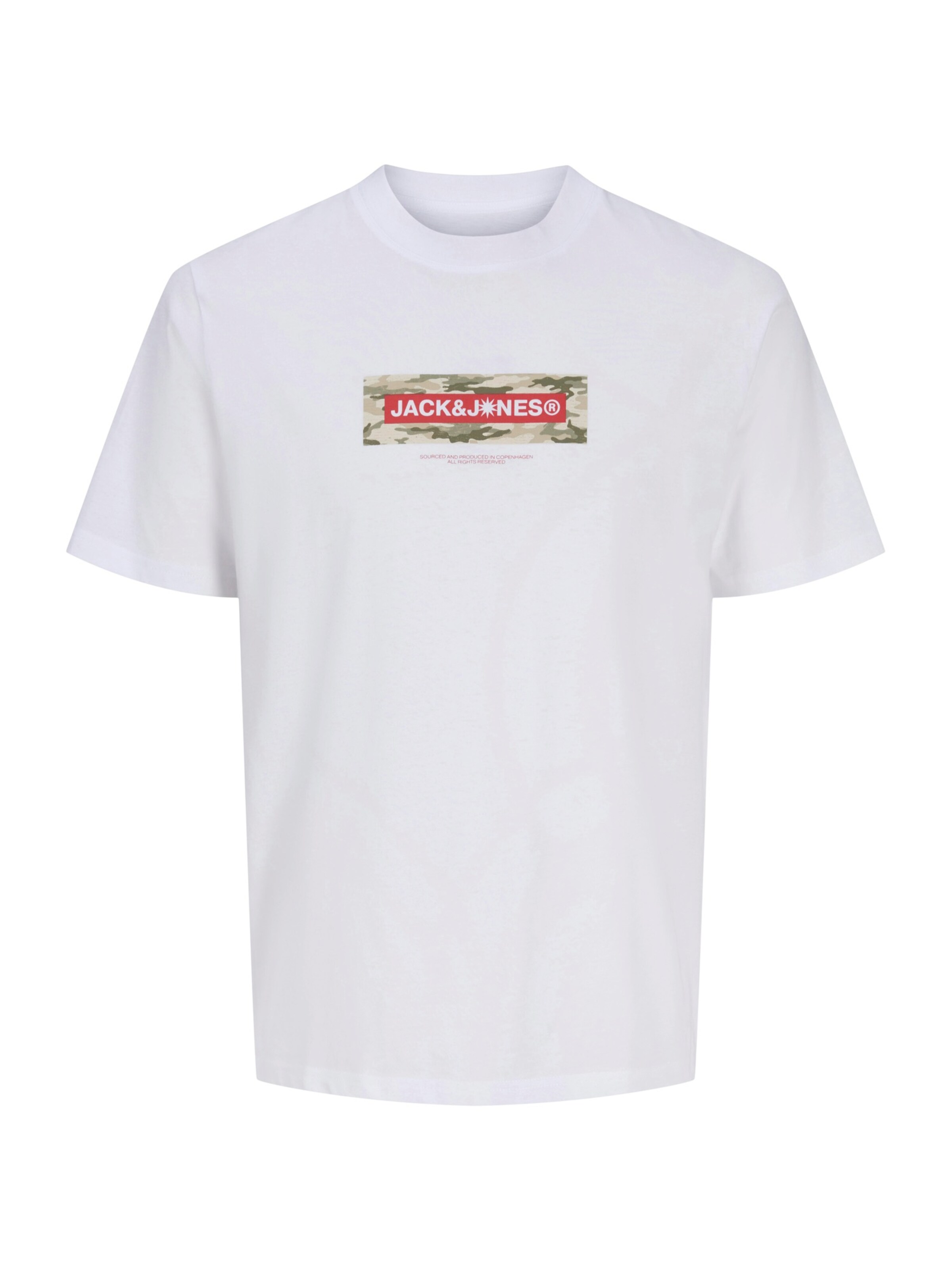 Jack & Jones Junior Футболка 'JCOBREEZE' в Белый: спереди