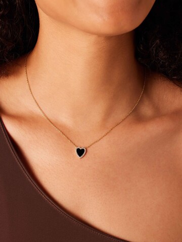 Lucardi Ketting 'Gemstone' in Goud: voorkant