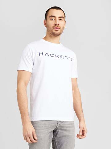 Tricou 'ESSENTIAL' de la Hackett London pe alb: față