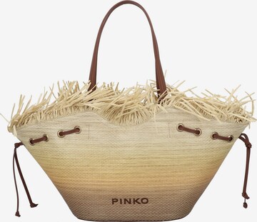 Shopper 'Pagoda' di PINKO in beige: frontale