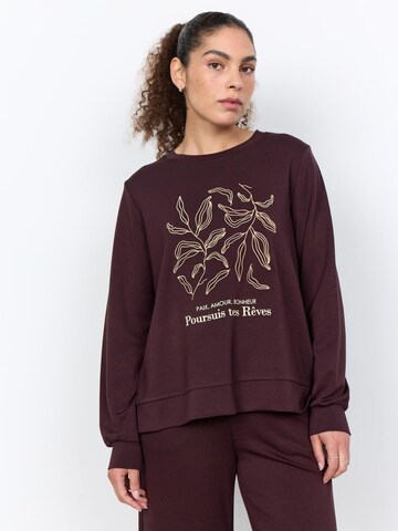 Soyaconcept Sweater 'SC-Banu 317 Chocolate sweater' in Brown: front