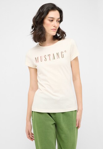 MUSTANG T-Shirt 'Style Loa' in Weiß