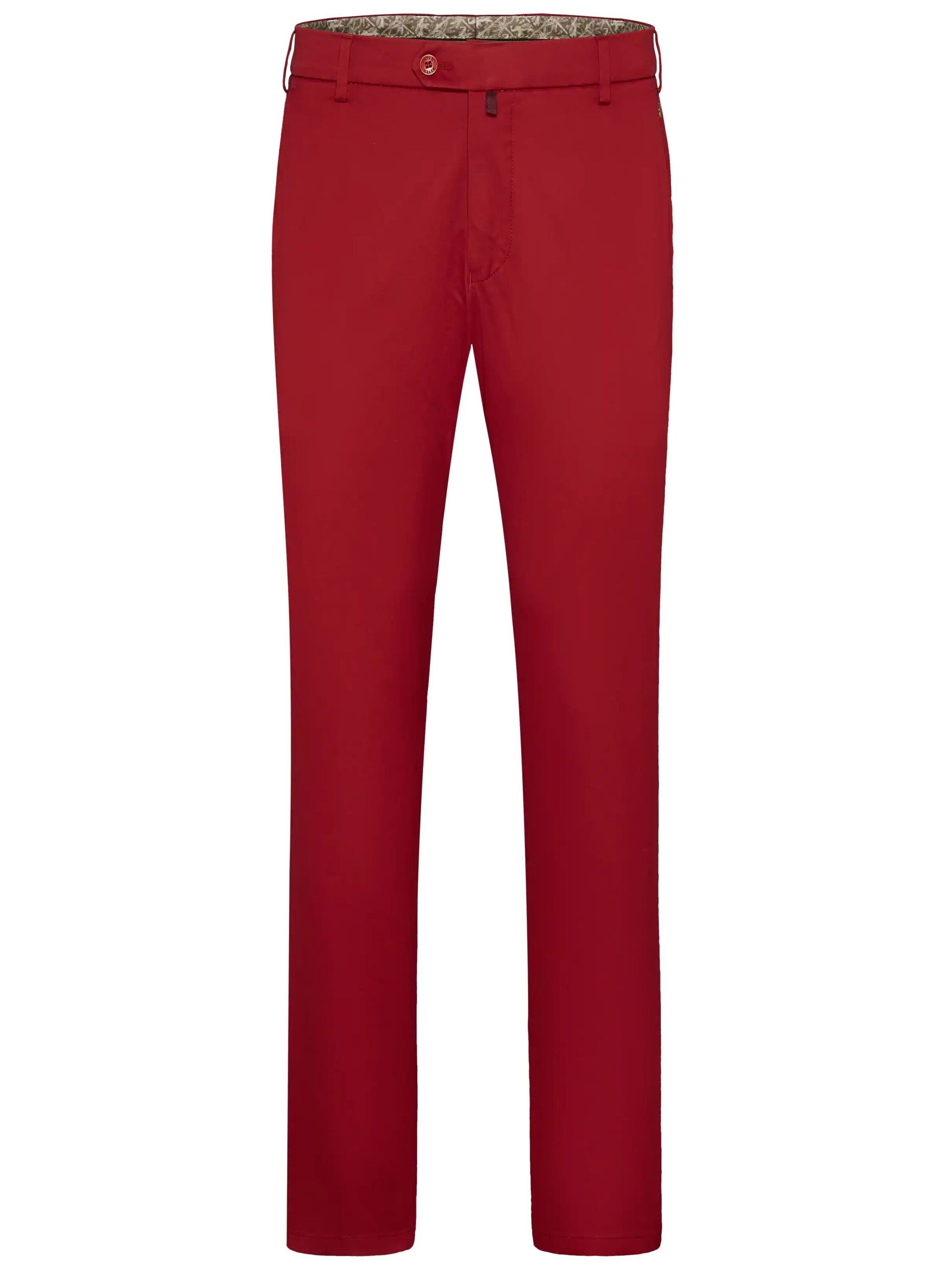MEYER Regular Chino 'Bonn' in Rood: voorkant