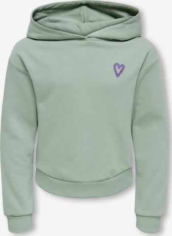 Sweat-shirt 'KOGCOOPER' ONLY GIRLS en vert : devant