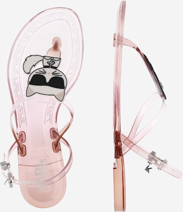 Karl Lagerfeld Žabky 'JELLY' – pink
