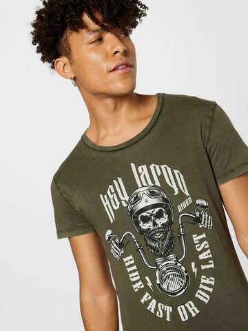 Tricou 'Ride Fast' de la Key Largo pe verde