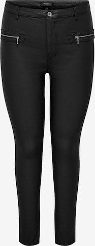 ONLY Carmakoma Slim fit Pants 'ROYAL' in Black: front