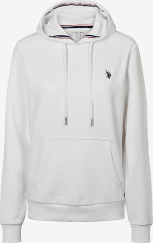 U.S. POLO ASSN. Sweatshirt 'Aba' in Wit: voorkant
