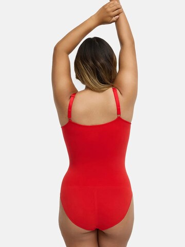 cfab Shapingbody 'Bodysuit Sculpting Shapewear mit Slip' i röd