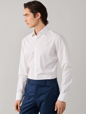 Hackett London Regular fit Overhemd 'Check' in Wit
