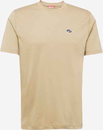 DIESEL T-Shirt 'JUST DOVAL' in Beige: predná strana