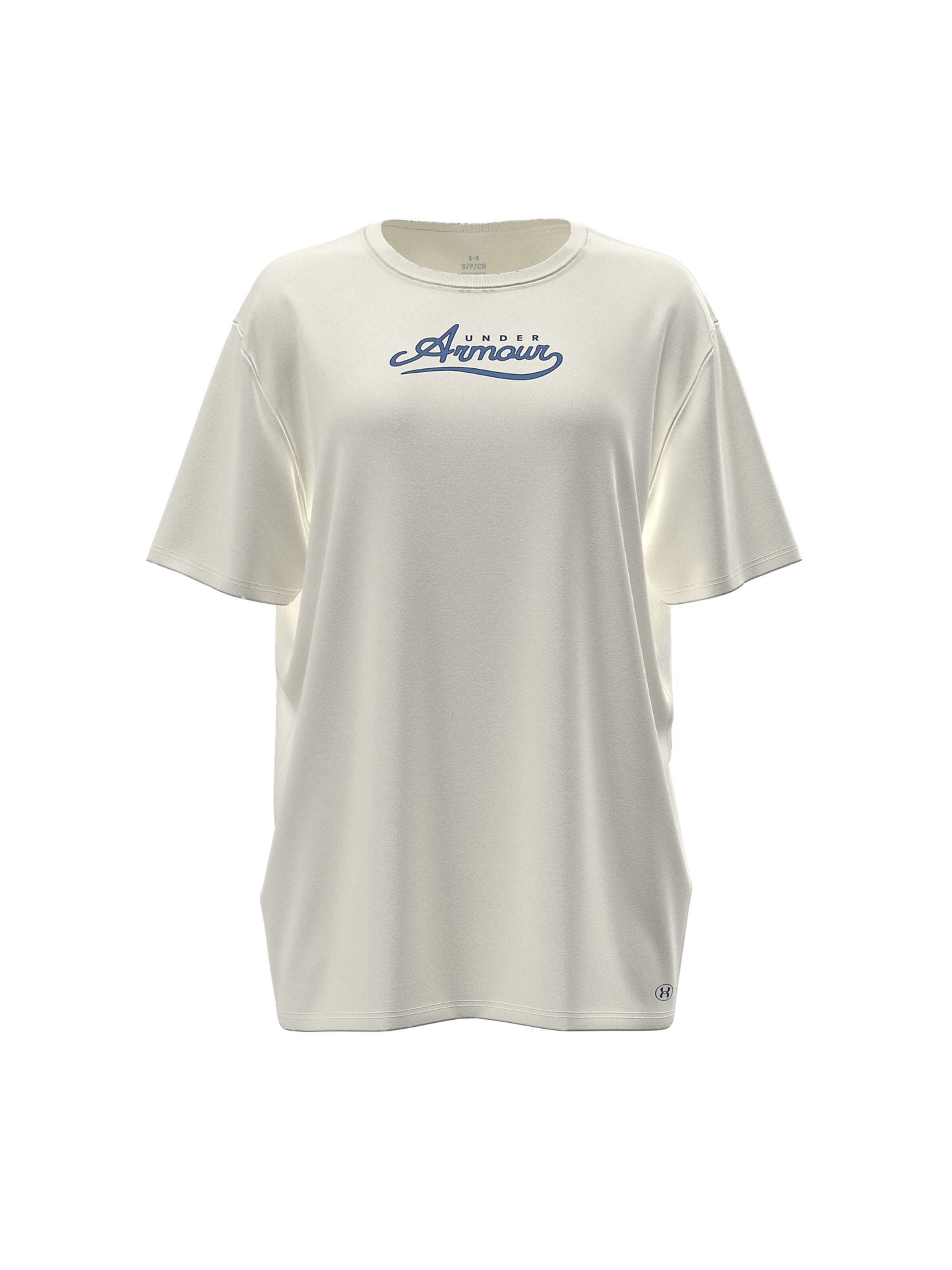 UNDER ARMOUR Functioneel shirt 'Rival' in Wit: voorkant
