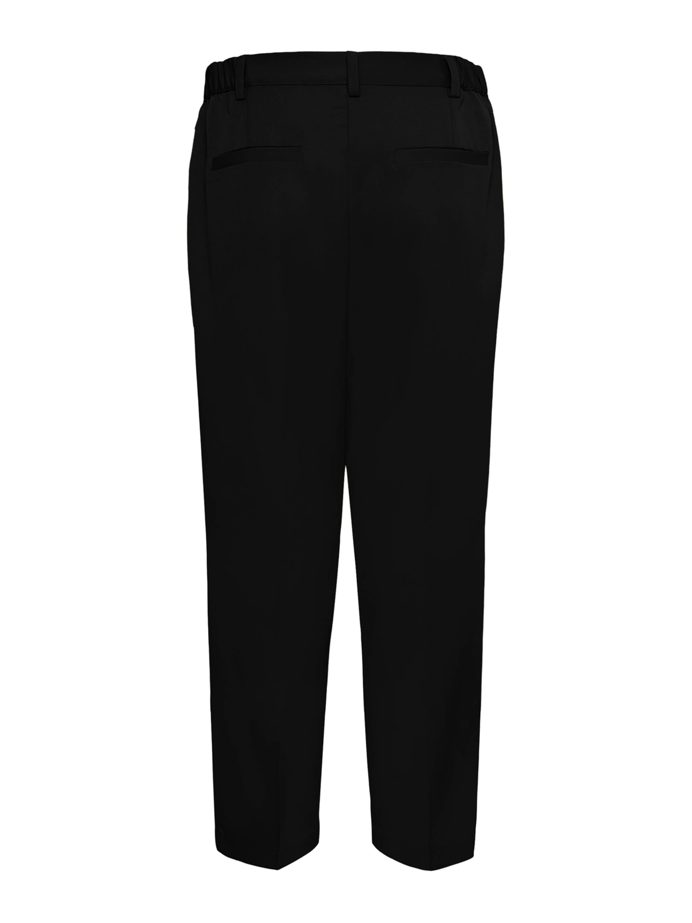 Effilé Pantalon à plis 'Heather' Kaffe en noir