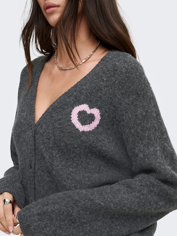 ONLY Вязаная кофта 'ONLLovie' в Серый
