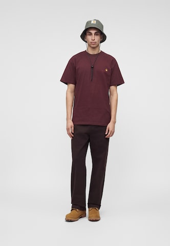 Carhartt WIP Paita 'American Script' värissä punainen