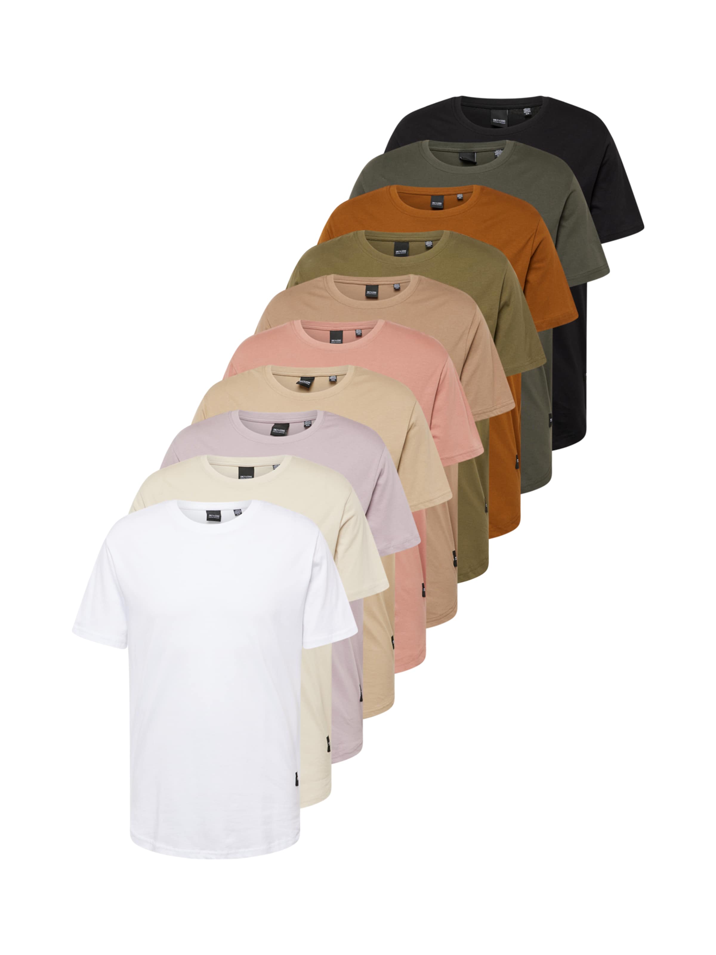 T-Shirt 'MATT' Only & Sons en noir : devant