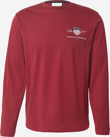 T-Shirt GANT en rouge : devant