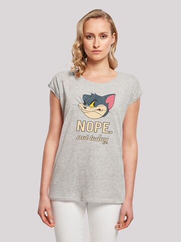 F4NT4STIC Shirt 'Tom and Jerry TV Serie Nope Not Today' in Grey: front