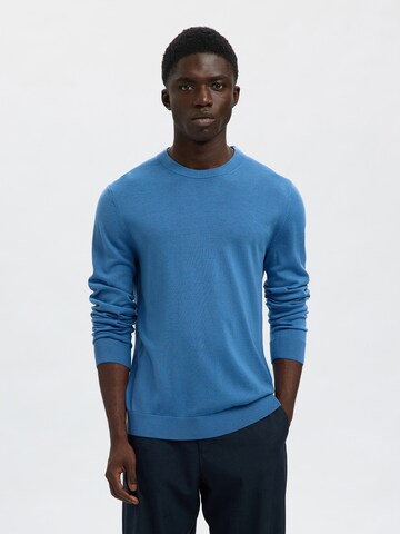 SELECTED Sweater 'SLHTray' in Blue: front