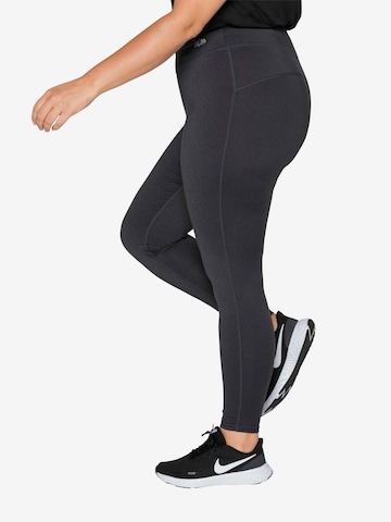 SHEEGO Skinny Workout Pants in Grey