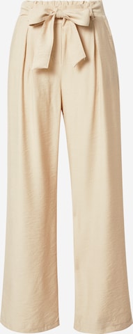 SISTERS POINT Pleat-Front Pants 'MENA' in Beige: front