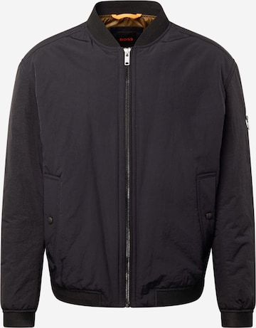 BOSS OrangePrijelazna jakna 'Obright' - crna boja: prednji dio