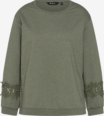 Ulla Popken Sweatshirt in Groen: voorkant