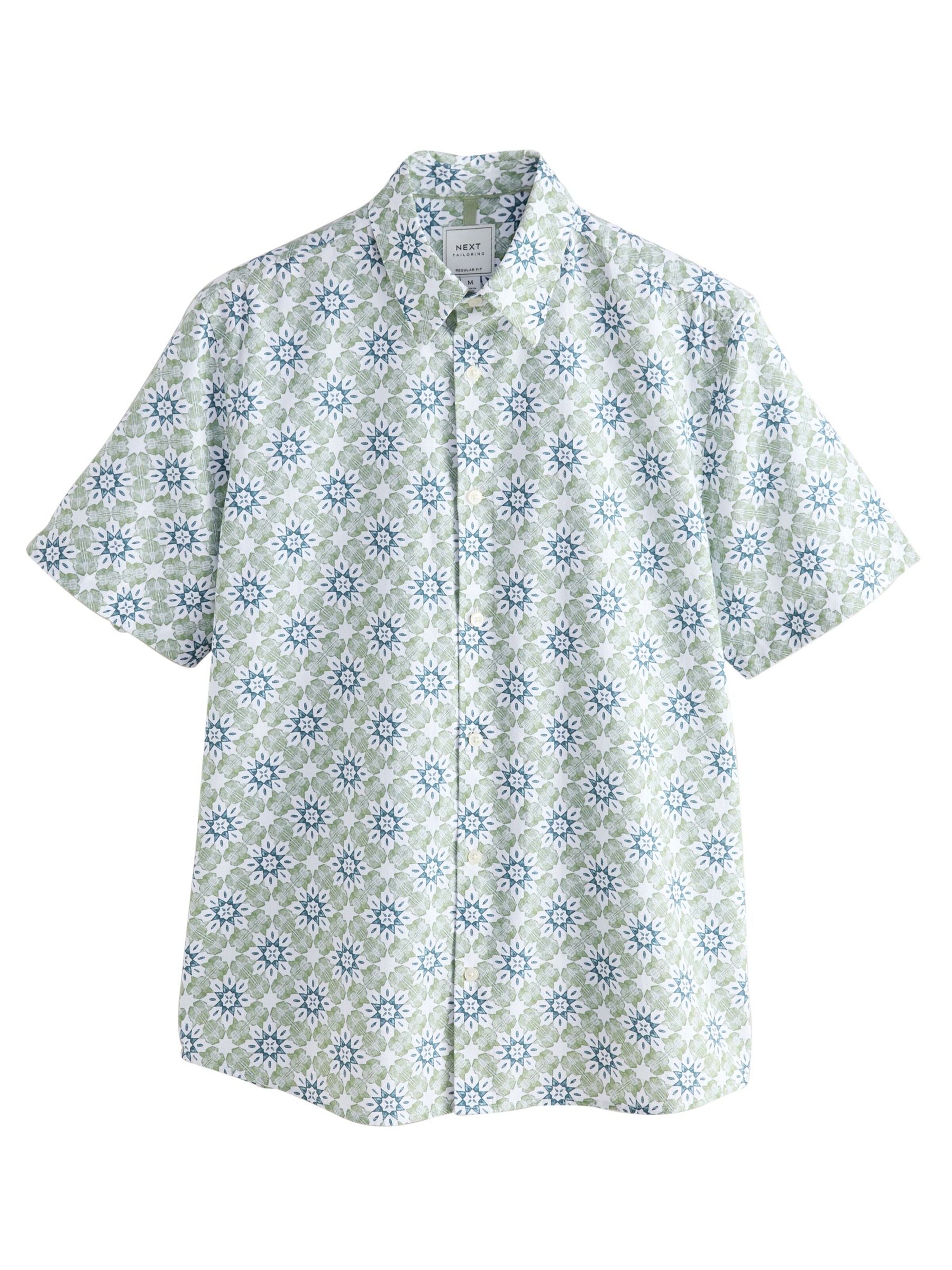 Next Regular fit Overhemd in Groen: voorkant