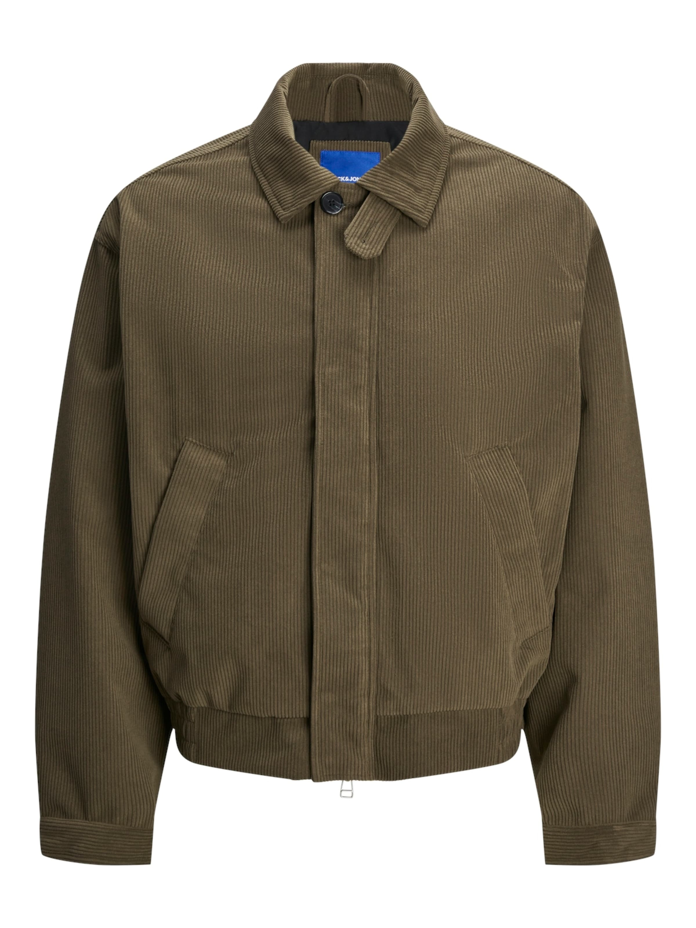 JACK & JONES Jacke 'JORBronx Harrington' in Grün: Vorderseite