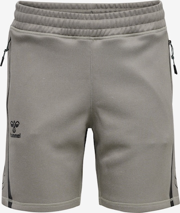 Hummel Regular Workout Pants 'Cima' in Grey: front