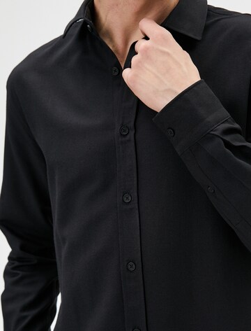 Koton Regular fit Button Up Shirt in Black