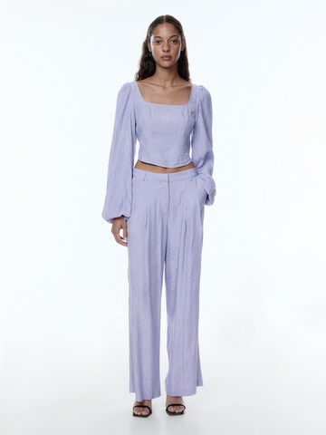 EDITED Wide Leg Bukser 'Ornella' i lilla