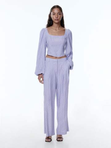 EDITED Wide leg Pants 'Ornella' in Purple