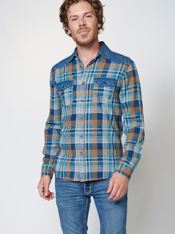 KOROSHI Regular fit Skjorta i blå: framsida
