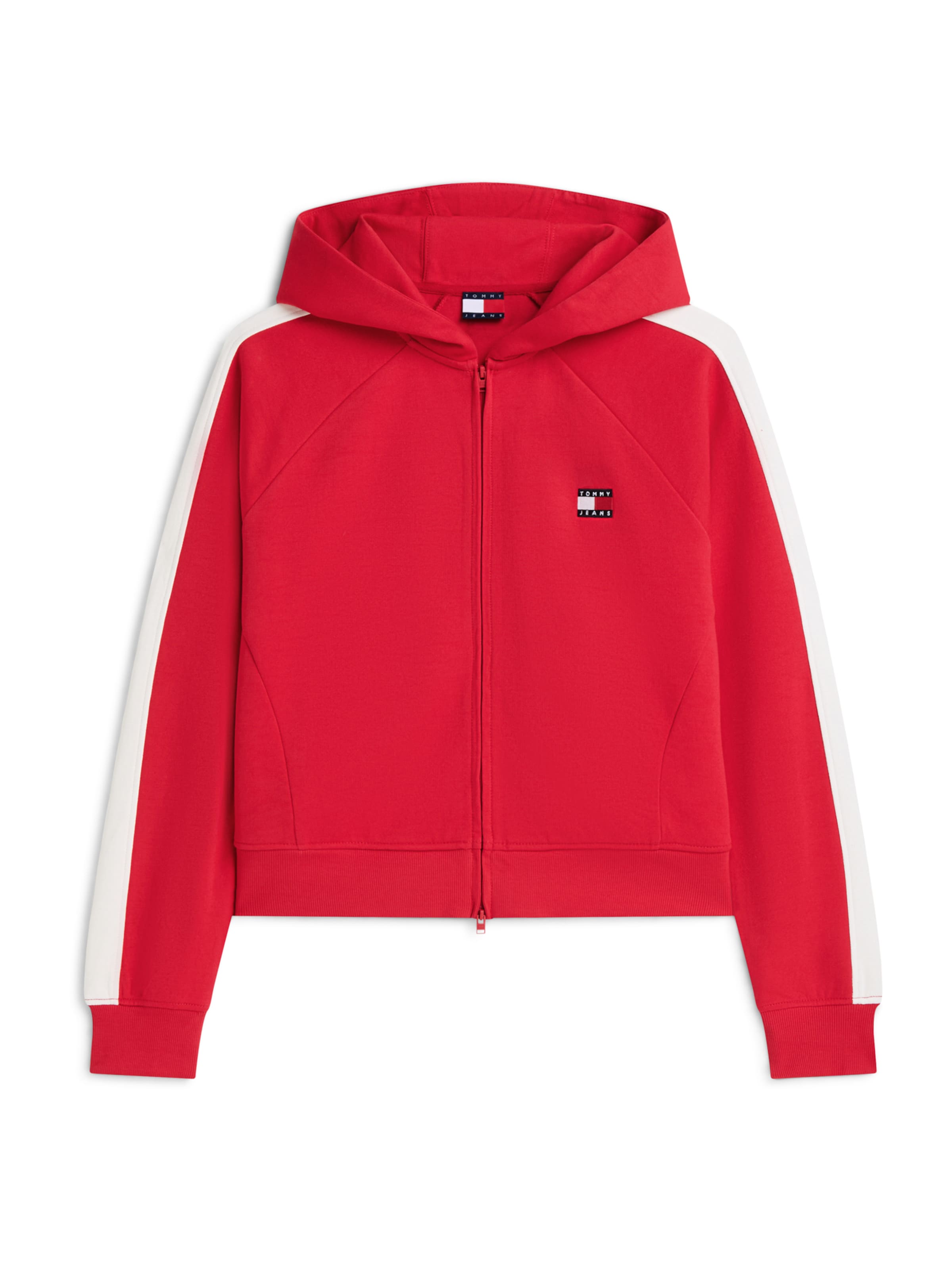 Tommy Jeans Collegetakki värissä punainen: etupuoli