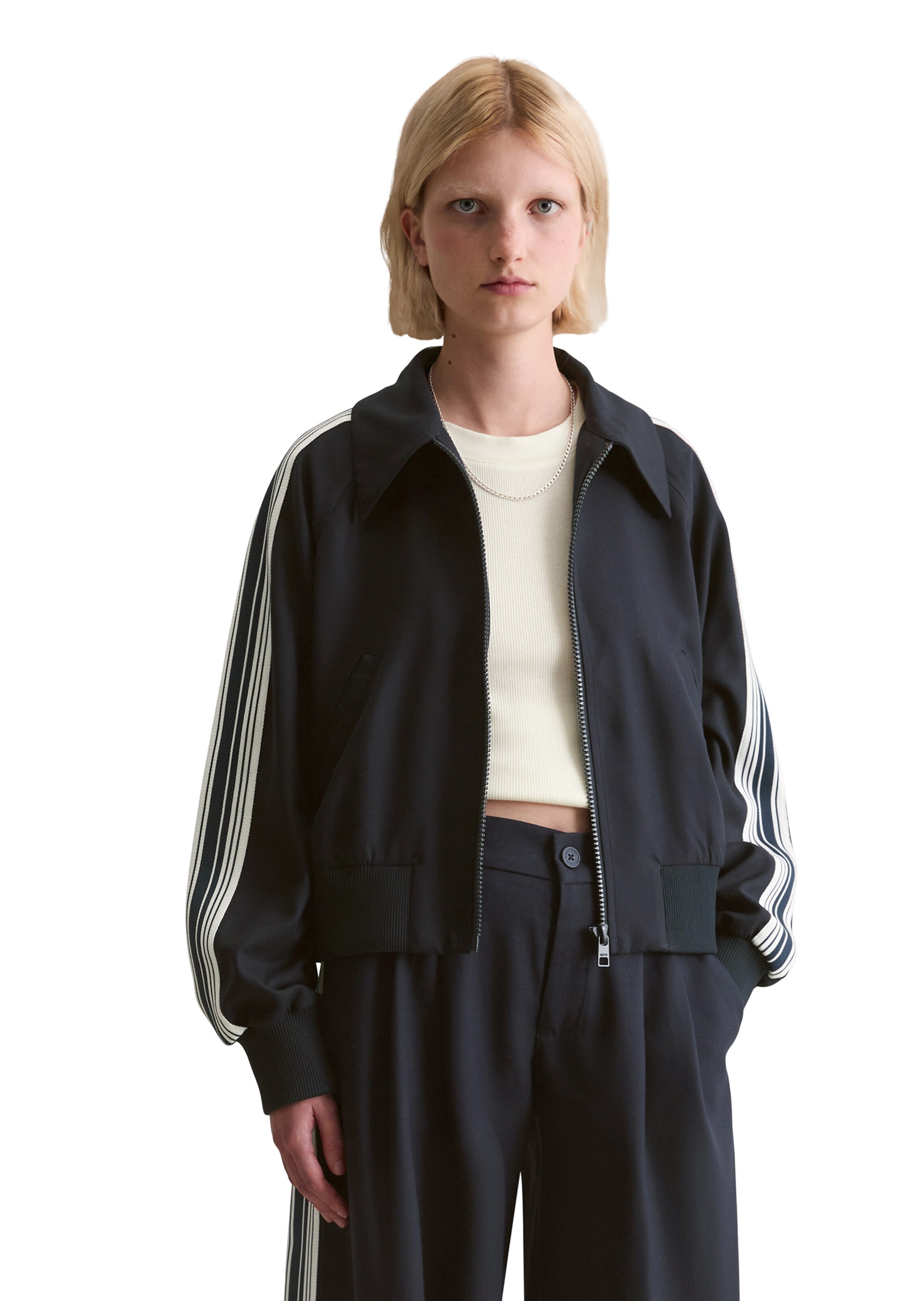 Marc O'Polo DENIM Tussenjas in Zwart: voorkant