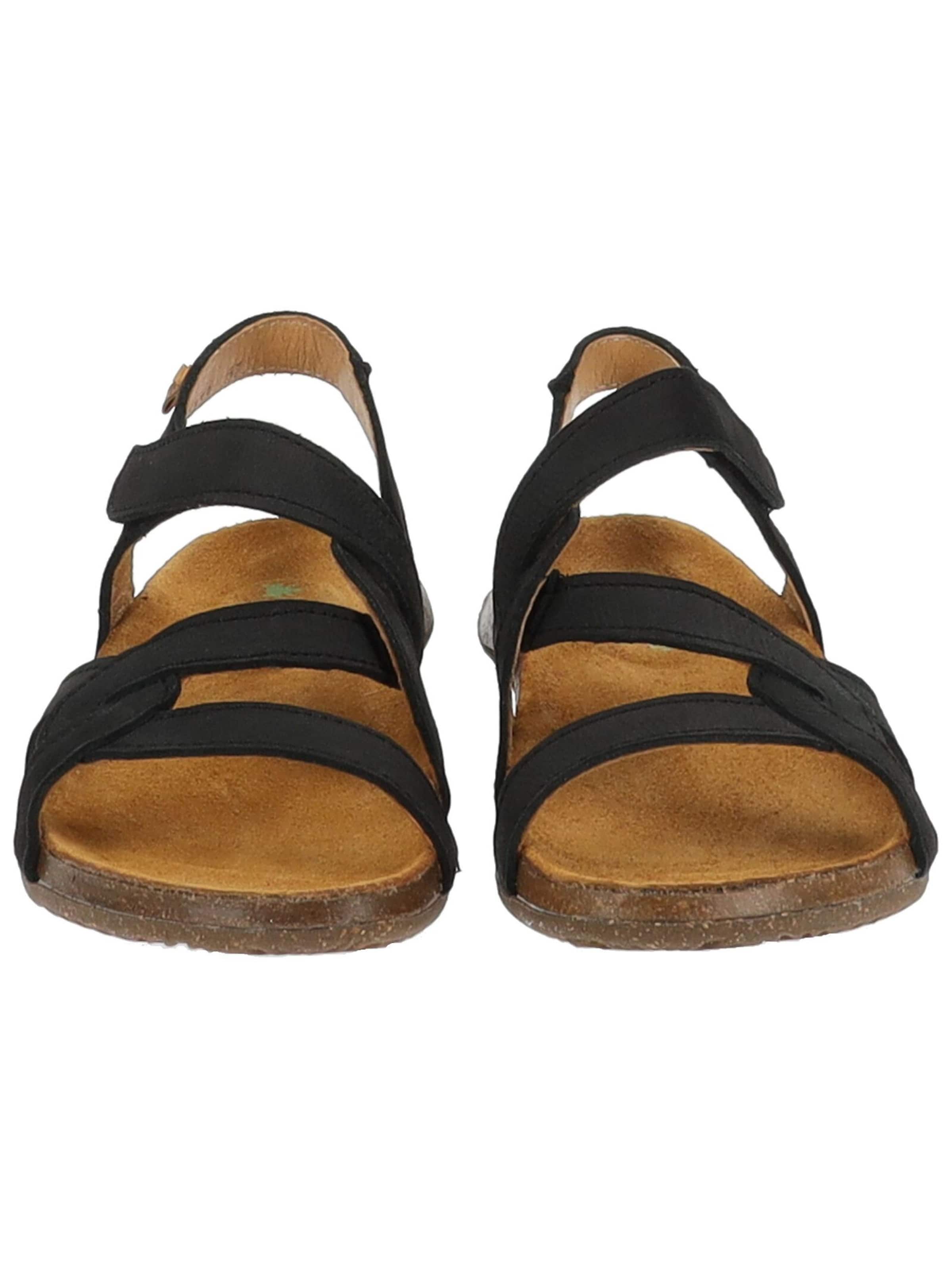 EL NATURALISTA Strap sandal in Black