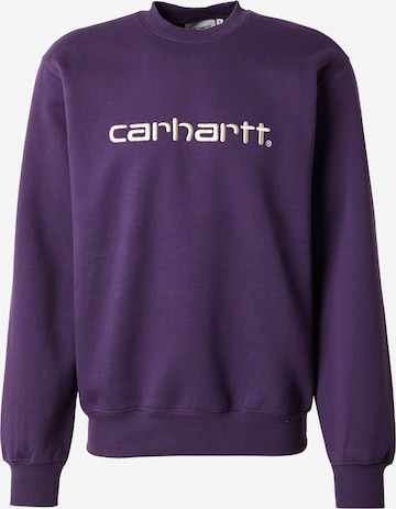 Sweat-shirt Carhartt WIP en violet : devant