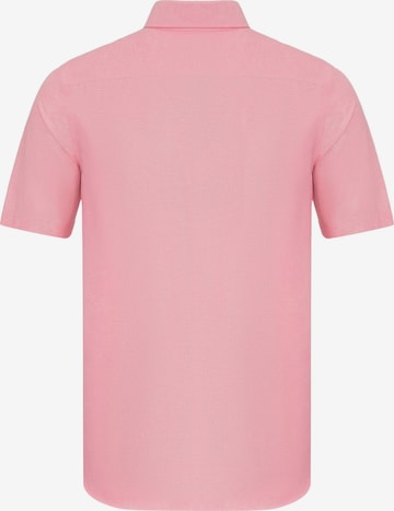 DENIM CULTURE Regularny krój Koszula ' MARCUS ' w kolorze różowy