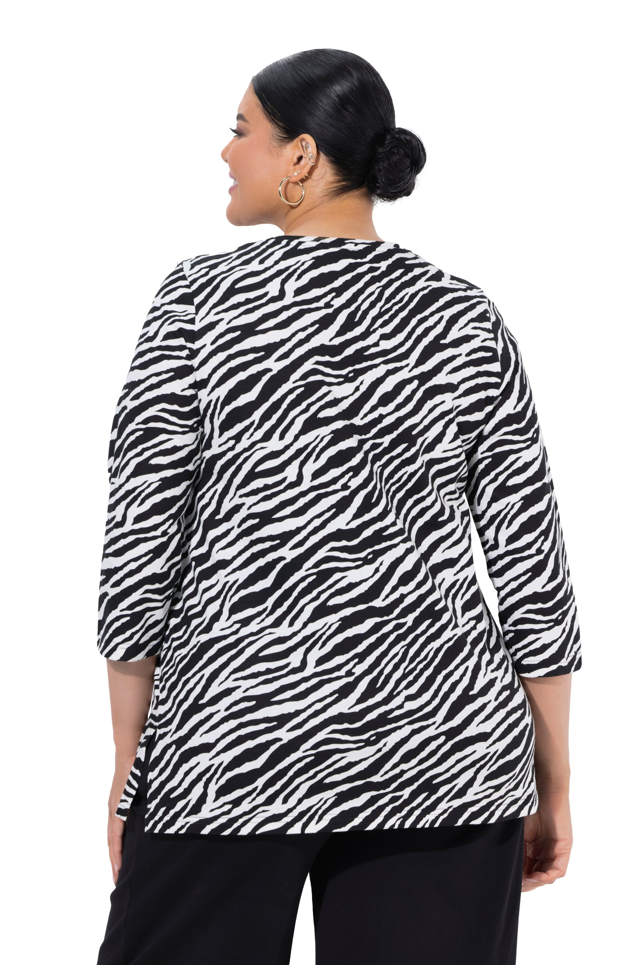 Ulla Popken Shirt in Zwart